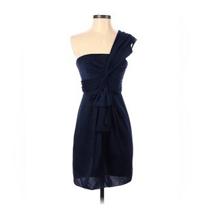 Beautiful Blue BCBGMaxAzria One Shoulder Dress